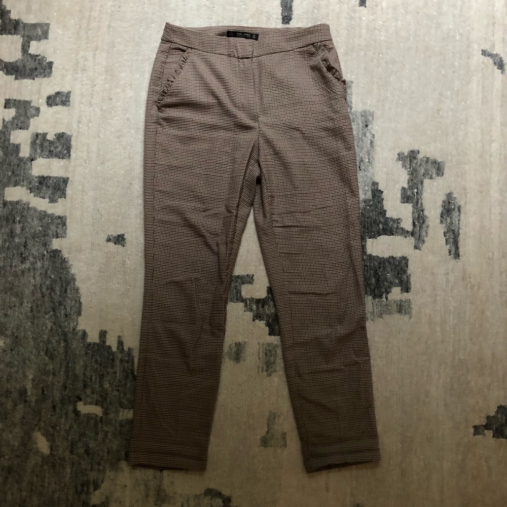 Zara mini houndstooth trousers